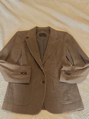 Vintage Hunter's Glen Corduroy Blazer in Taupe Women's Size 10